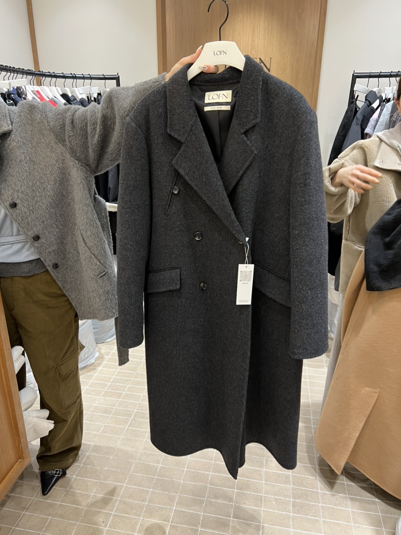 LOFN東大門㊣直郵女裝新款熱賣真品人氣休閑中長款大衣狐貍LOFN中長款大衣圖色2