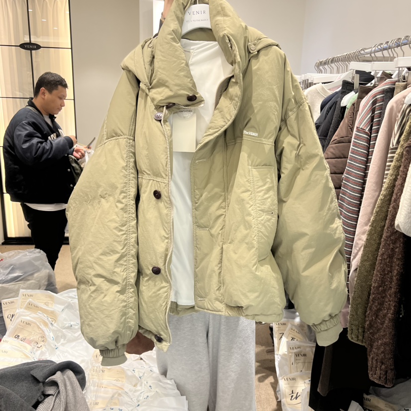 VENIR-a韓國直郵㊣女裝新品職業休閑人氣熱賣時尚短款羽絨服VENIR-a短款羽絨服圖色2