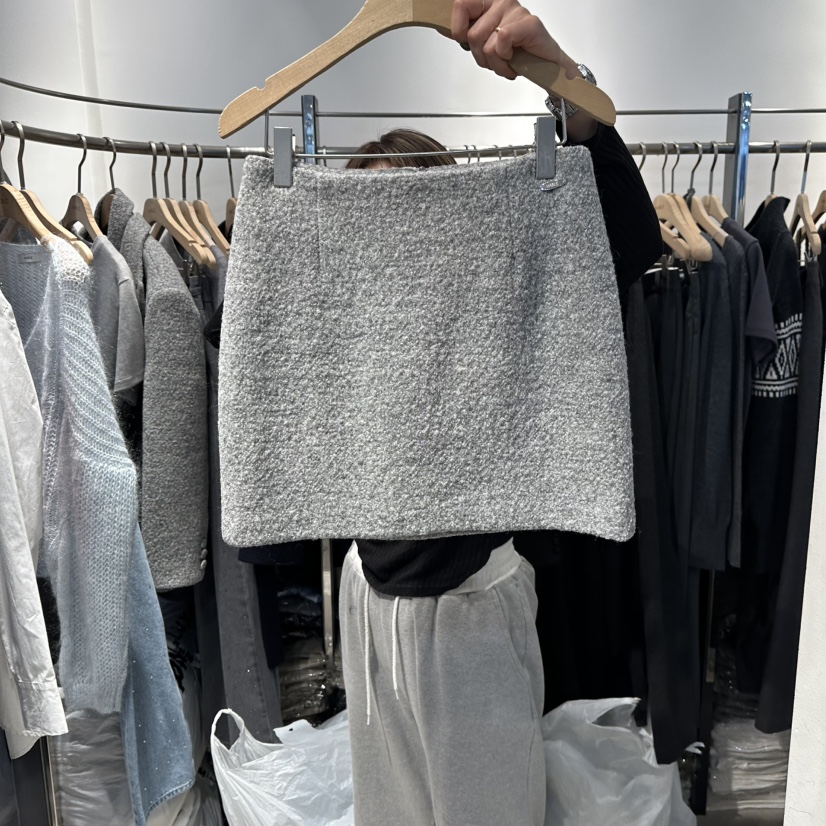 HABLE韓國直郵㊣女士新款休閑真品熱賣推薦25秋冬人氣職業短裙HABLE短裙圖色1