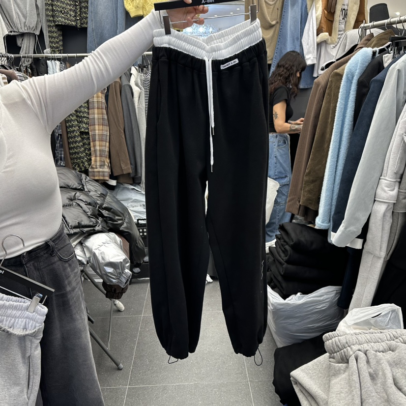 A-DEL韓國直郵㊣女裝新款職業休閑時尚真品人氣休閑褲加絨A-DEL休閑褲圖色2