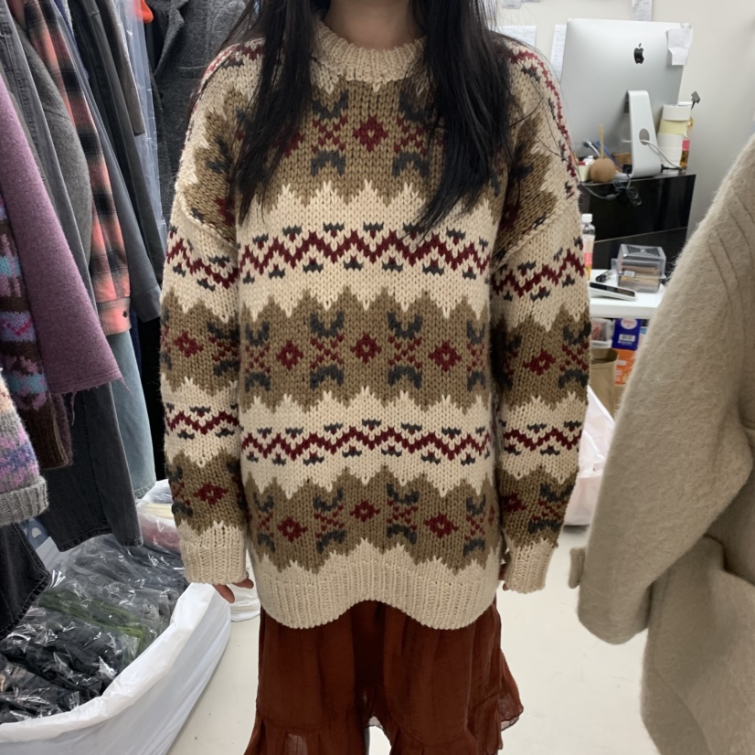 SOLD OUT韓國直郵㊣女士新品真品人氣時尚休閑推薦針織衫羊毛SOLD OUT針織衫圖色1