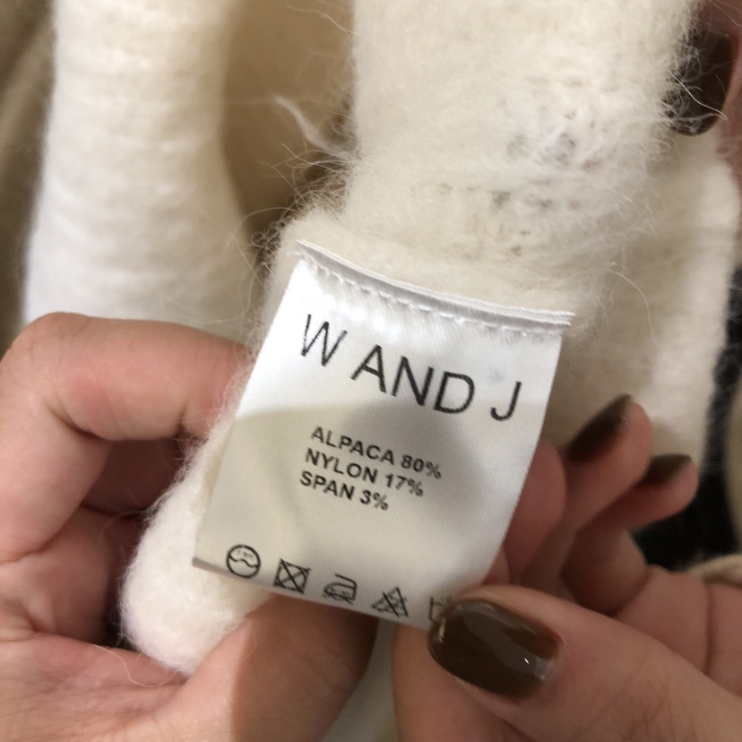 W AND J東大門㊣代購女裝新品25秋冬休閑推薦真品時尚針織衫W AND J針織衫