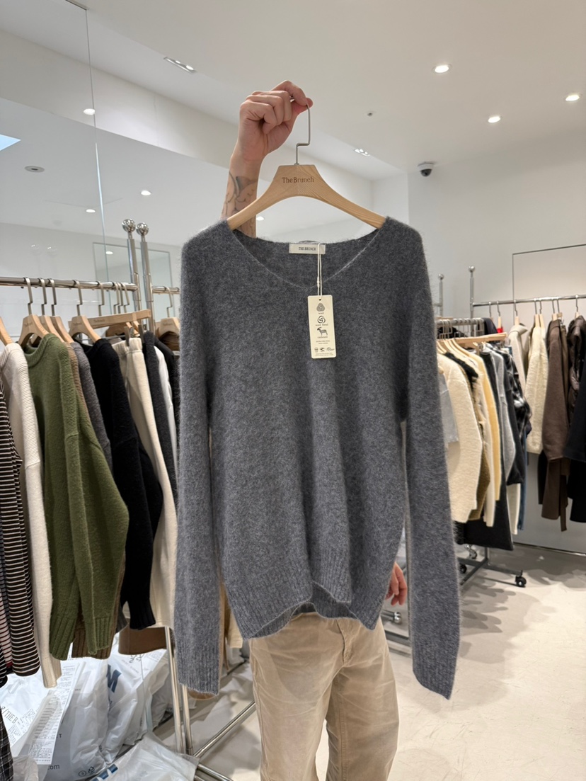 THE BRUNCH韓國代購㊣女裝新品時尚25秋冬休閑真品針織衫羊絨THE BRUNCH針織衫圖色2