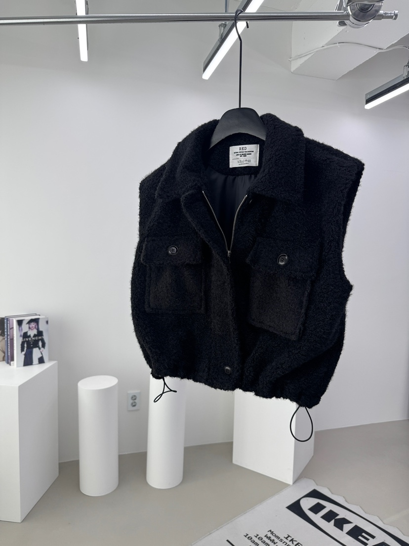 RED-A韓國代購㊣女士新款25秋冬熱賣休閑人氣時尚馬甲毛皮RED-A馬甲圖色3