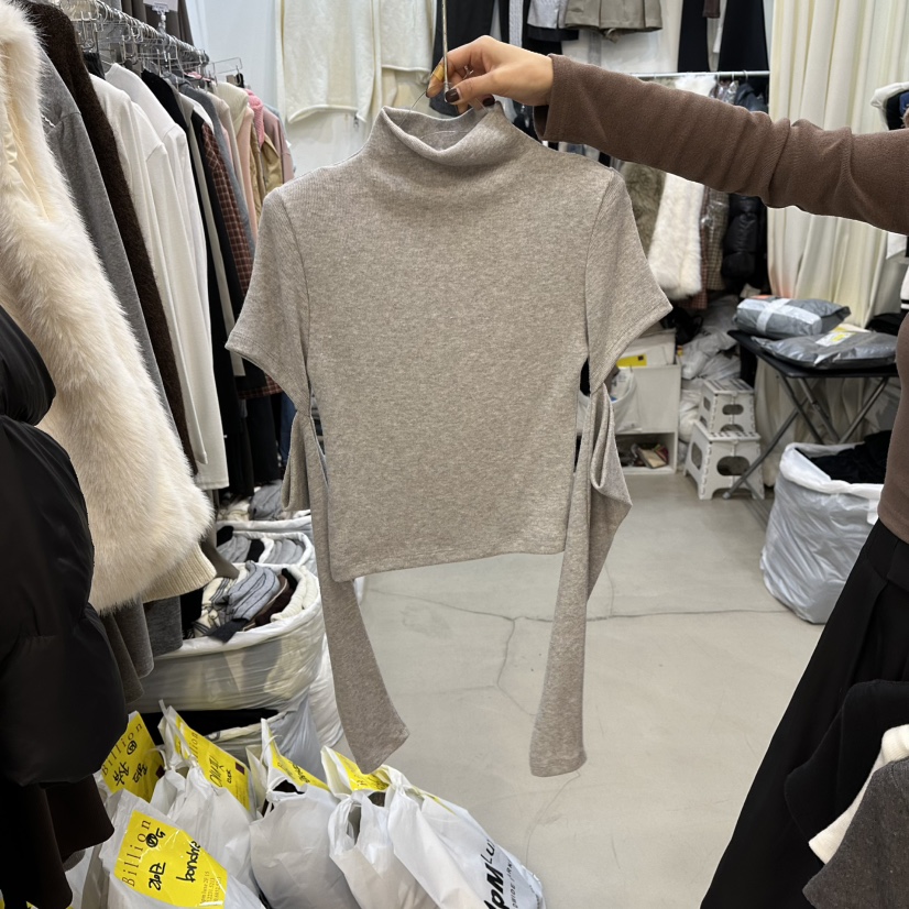 BILLION-L東大門㊣實拍女裝新品時尚人氣休閑職業真品長袖T恤BILLION-L長袖T恤圖色2