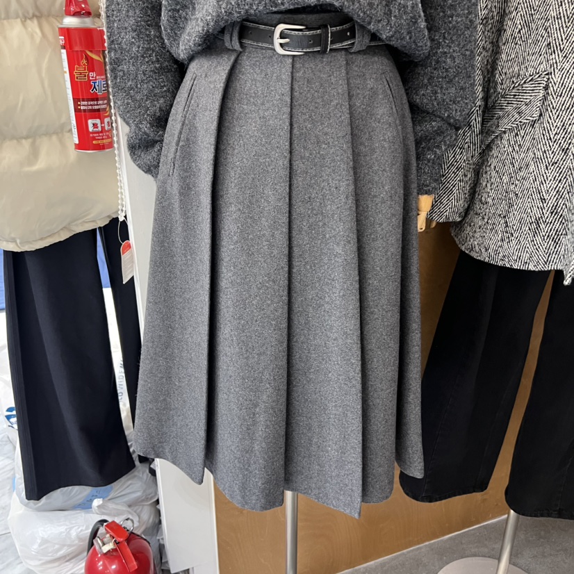 BLAIR東大門㊣實拍女裝新品職業熱賣推薦半身裙中短裙不含腰帶BLAIR seoul半身裙/中短裙圖色1