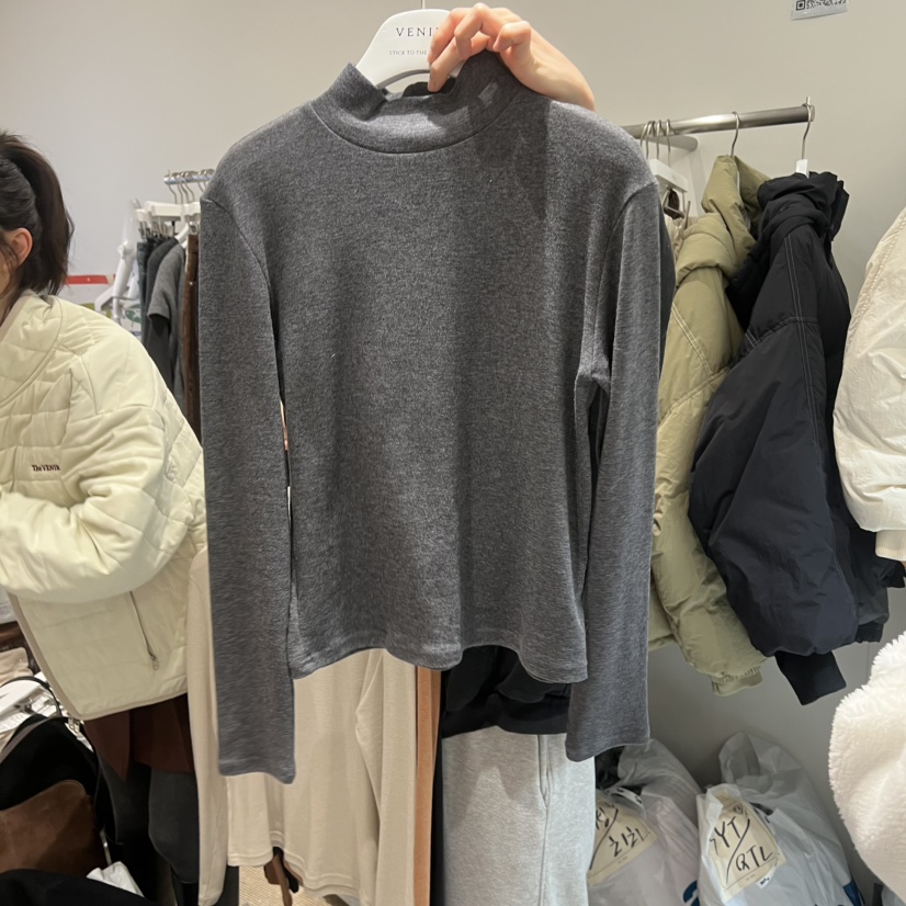 VENIR-a韓國代購㊣女裝新款休閑時尚推薦真品熱賣25秋冬長袖T恤VENIR-a長袖T恤圖色3