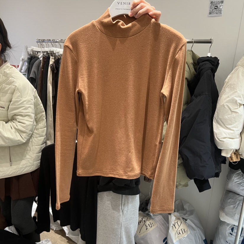 VENIR-a韓國代購㊣女裝新款休閑時尚推薦真品熱賣25秋冬長袖T恤VENIR-a長袖T恤圖色5