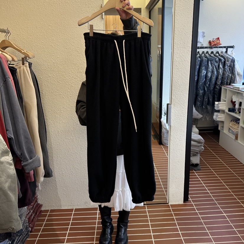 CHOI-L韓國代購㊣女裝新品真品推薦人氣職業休閑褲抓絨紐扣CHOI休閑褲圖色5黑色