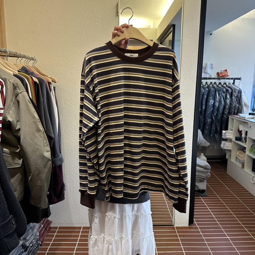 CHOI-L東大門㊣實拍女士新款熱賣時尚25秋冬職業推薦長袖T恤CHOI長袖T恤圖色1