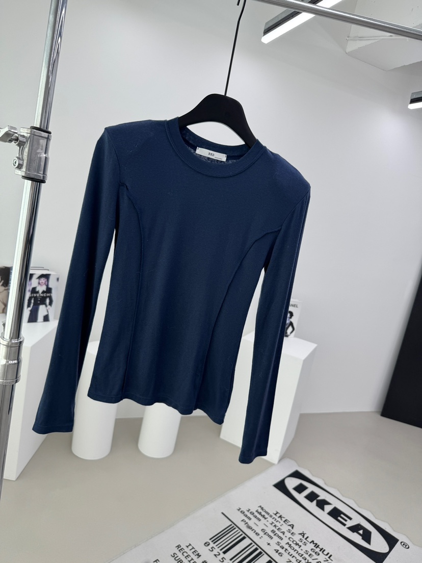 RED-A韓國直郵㊣女士新品時尚人氣熱賣職業休閑真品長袖T恤RED-A長袖T恤圖色4