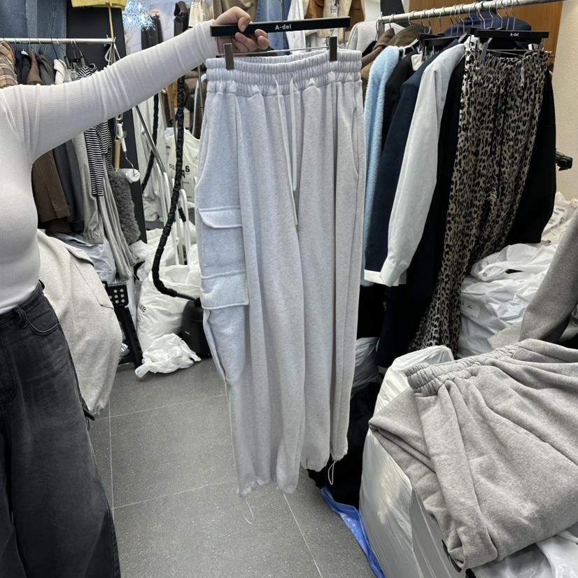 A-DEL韓國直郵㊣女裝新品時尚25秋冬推薦人氣休閑休閑褲加絨A-DEL休閑褲圖色1