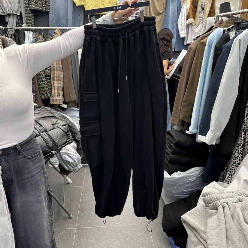 A-DEL韓國直郵㊣女裝新品時尚25秋冬推薦人氣休閑休閑褲加絨A-DEL休閑褲圖色3