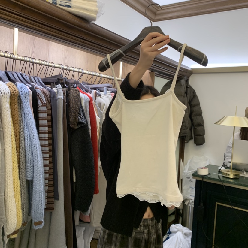 VIRKIN韓國直郵㊣女士新品25秋冬熱賣真品人氣職業吊帶背心VIRKIN吊帶/背心