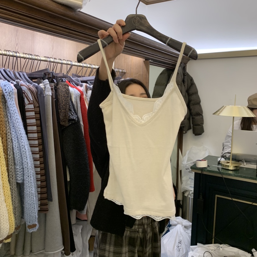 VIRKIN韓國直郵㊣女士新品25秋冬熱賣真品人氣職業吊帶背心VIRKIN吊帶/背心圖色2