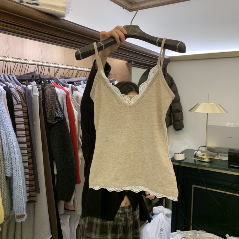 VIRKIN韓國直郵㊣女士新品25秋冬熱賣真品人氣職業吊帶背心VIRKIN吊帶/背心圖色4