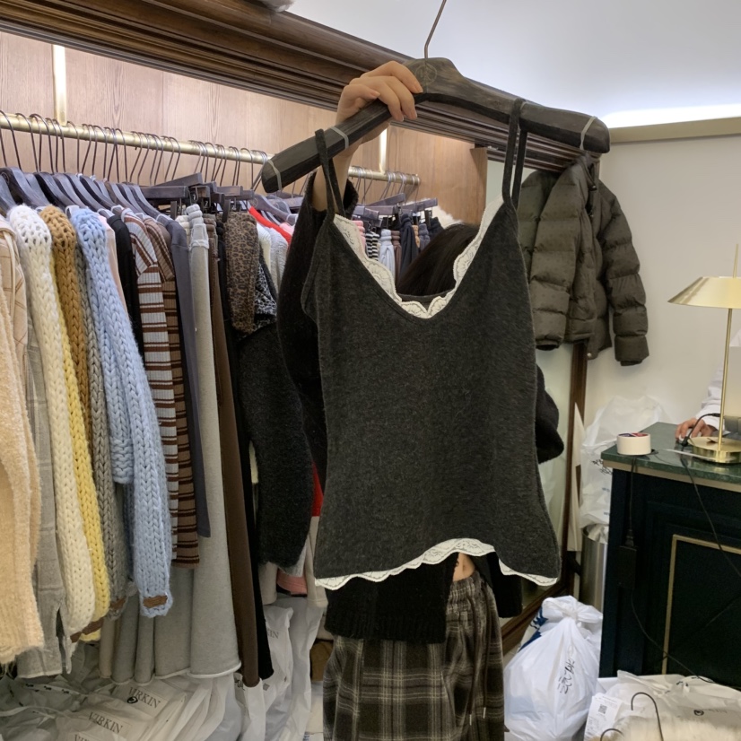 VIRKIN韓國直郵㊣女士新品25秋冬熱賣真品人氣職業吊帶背心VIRKIN吊帶/背心圖色5