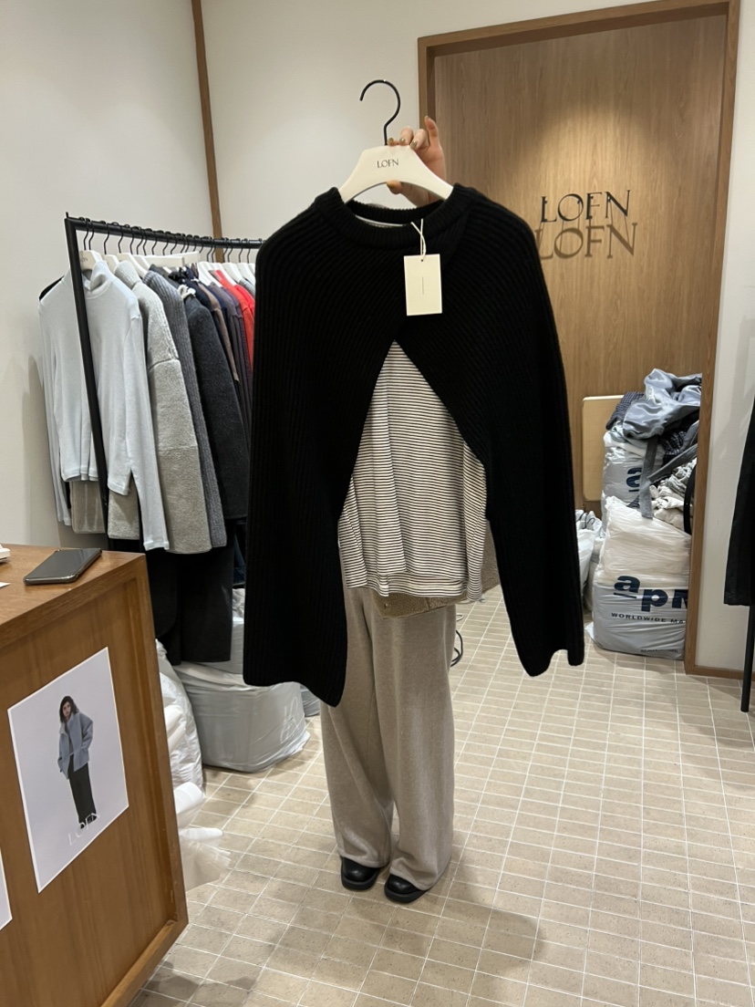 LOFN韓國直郵㊣女士新款25秋冬時尚推薦熱賣人氣職業針織衫LOFN針織衫圖色3