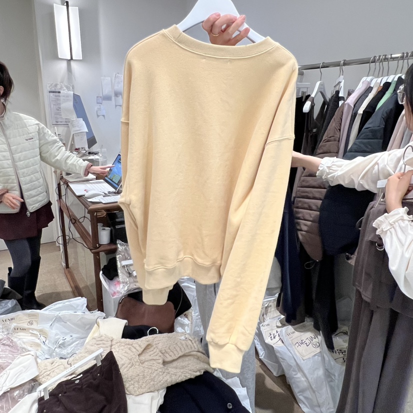 VENIR-a東大門㊣代購女裝新款時尚25秋冬熱賣人氣衛衣加絨VENIR-a衛衣