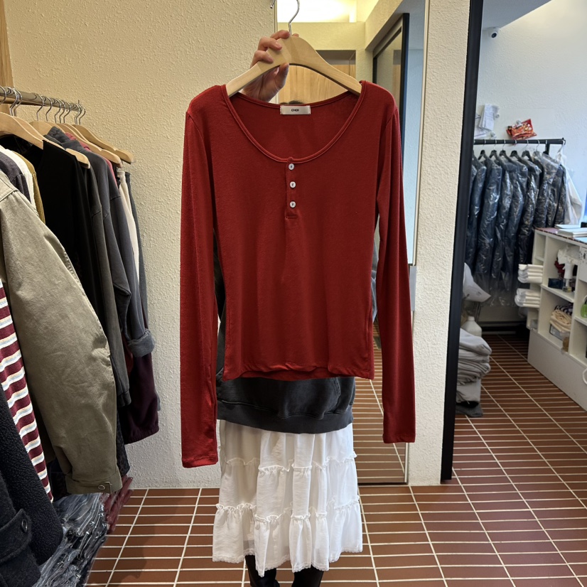 CHOI-L東大門㊣代購女士新款休閑熱賣推薦真品長袖T恤柔軟CHOI長袖T恤圖色3