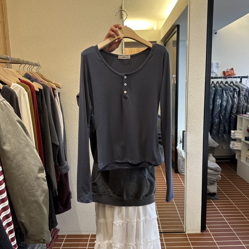 CHOI-L東大門㊣代購女士新款休閑熱賣推薦真品長袖T恤柔軟CHOI長袖T恤圖色6
