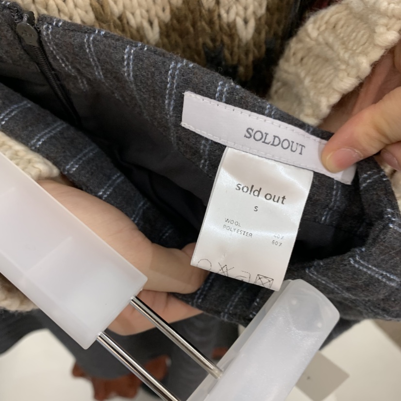 SOLD OUT韓國代購㊣女裝新款熱賣職業時尚25秋冬半身裙中短裙SOLD OUT半身裙/中短裙