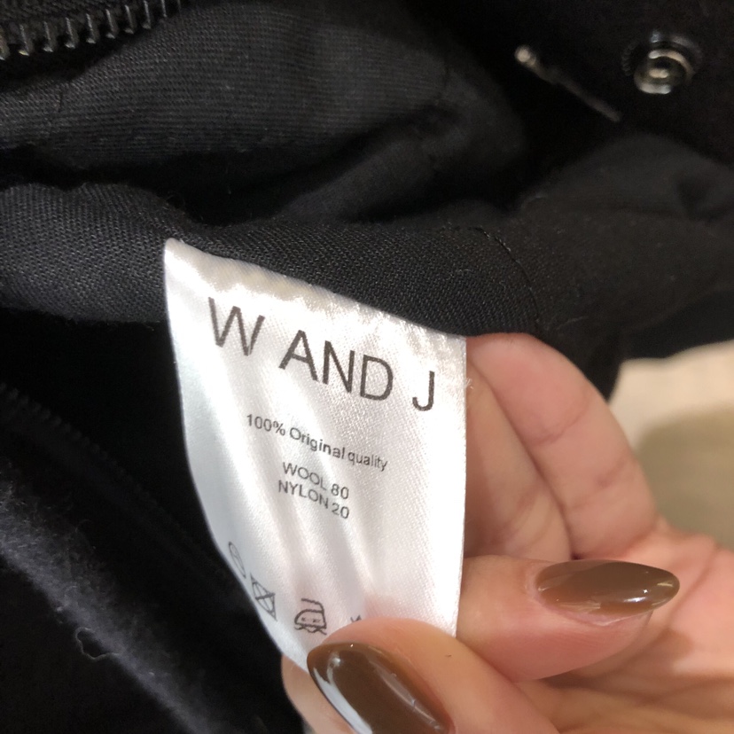 W AND J東大門㊣實拍女裝新款25秋冬人氣熱賣真品短款大衣W AND J短款大衣