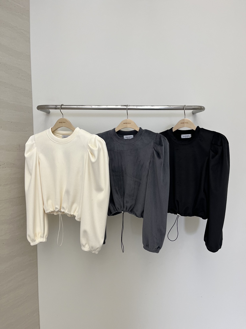 AMUSE SEOUL韓國代購㊣女士新款推薦熱賣真品職業25秋冬長袖T恤AMUSE SEOUL長袖T恤