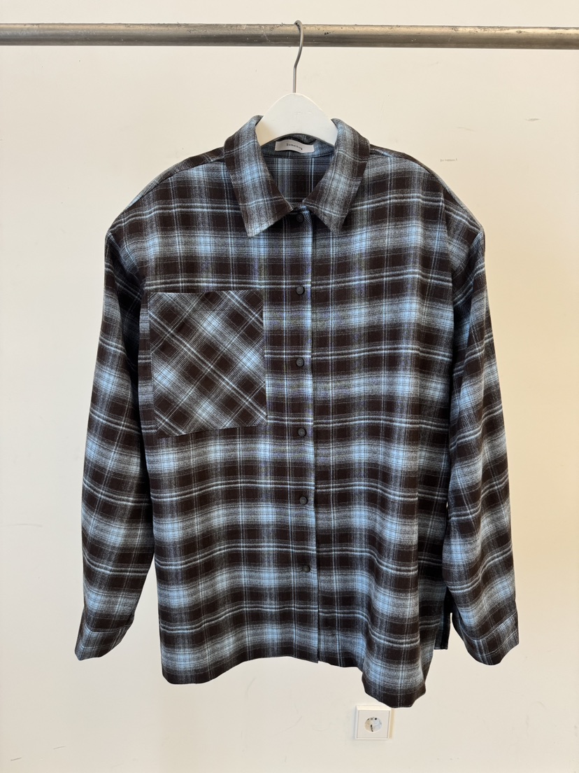 SOMETHING-L/FANCY東大門㊣實拍女裝新款真品職業襯衫蕾絲衫SOMETHING-L/FANCY襯衫/蕾絲衫圖色2藍