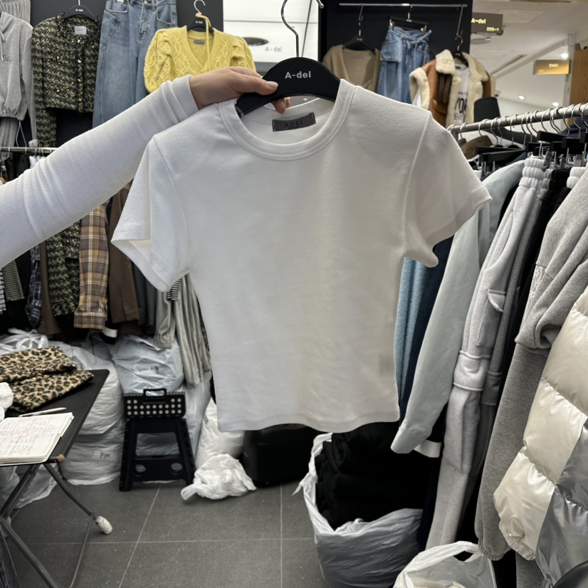 A-DEL東大門㊣代購女裝新款職業人氣時尚25秋冬推薦T恤抓絨A-DELT恤圖色1