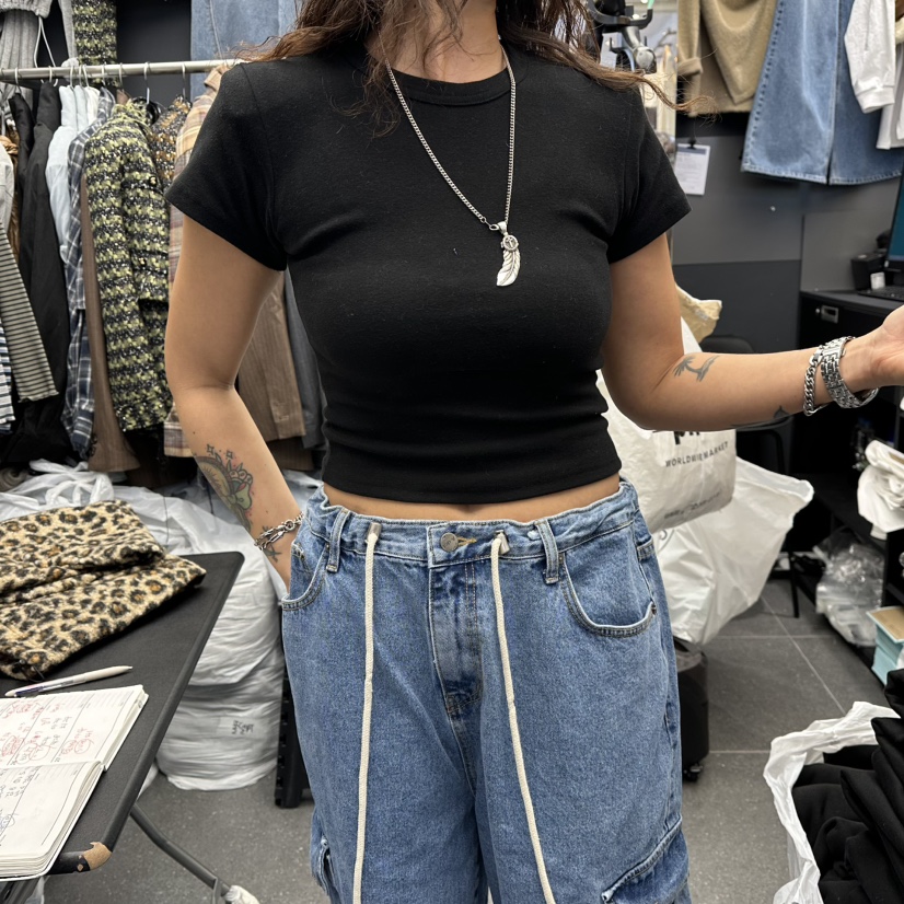 A-DEL東大門㊣代購女裝新款職業人氣時尚25秋冬推薦T恤抓絨A-DELT恤圖色4