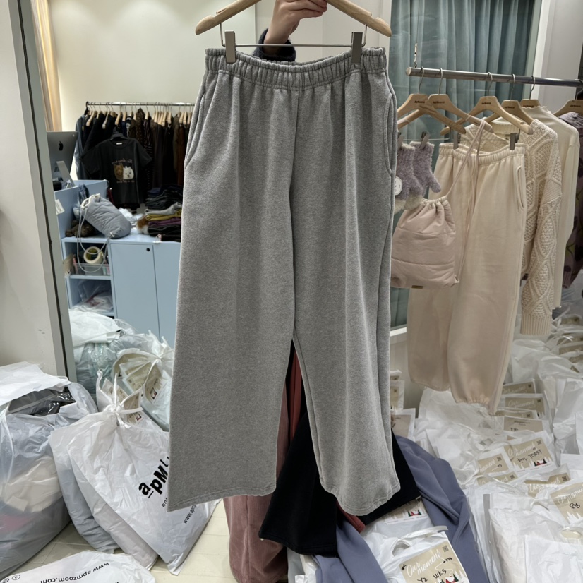 OURMOMENT韓國代購㊣女裝新品人氣推薦職業時尚25秋冬休閑褲加絨OURMOMENT休閑褲圖色2