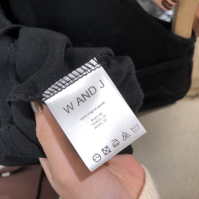 W AND J韓國代購㊣女裝新款熱賣時尚人氣推薦職業長袖T恤W AND J長袖T恤