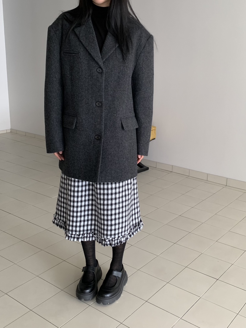 LOVE MY SANTA東大門㊣實拍女裝新品熱賣人氣休閑職業夾克Santa/LOVE MY SANTA夾克圖色2墨