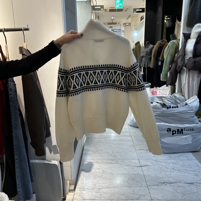 HABLE東大門㊣實拍女士新品推薦25秋冬時尚職業熱賣針織衫開衫HABLE針織衫