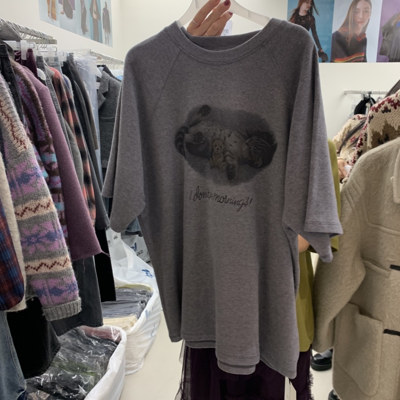 SOLD OUT韓國代購㊣女裝新款25秋冬職業時尚人氣休閑推薦T恤SOLD OUTT恤圖色2