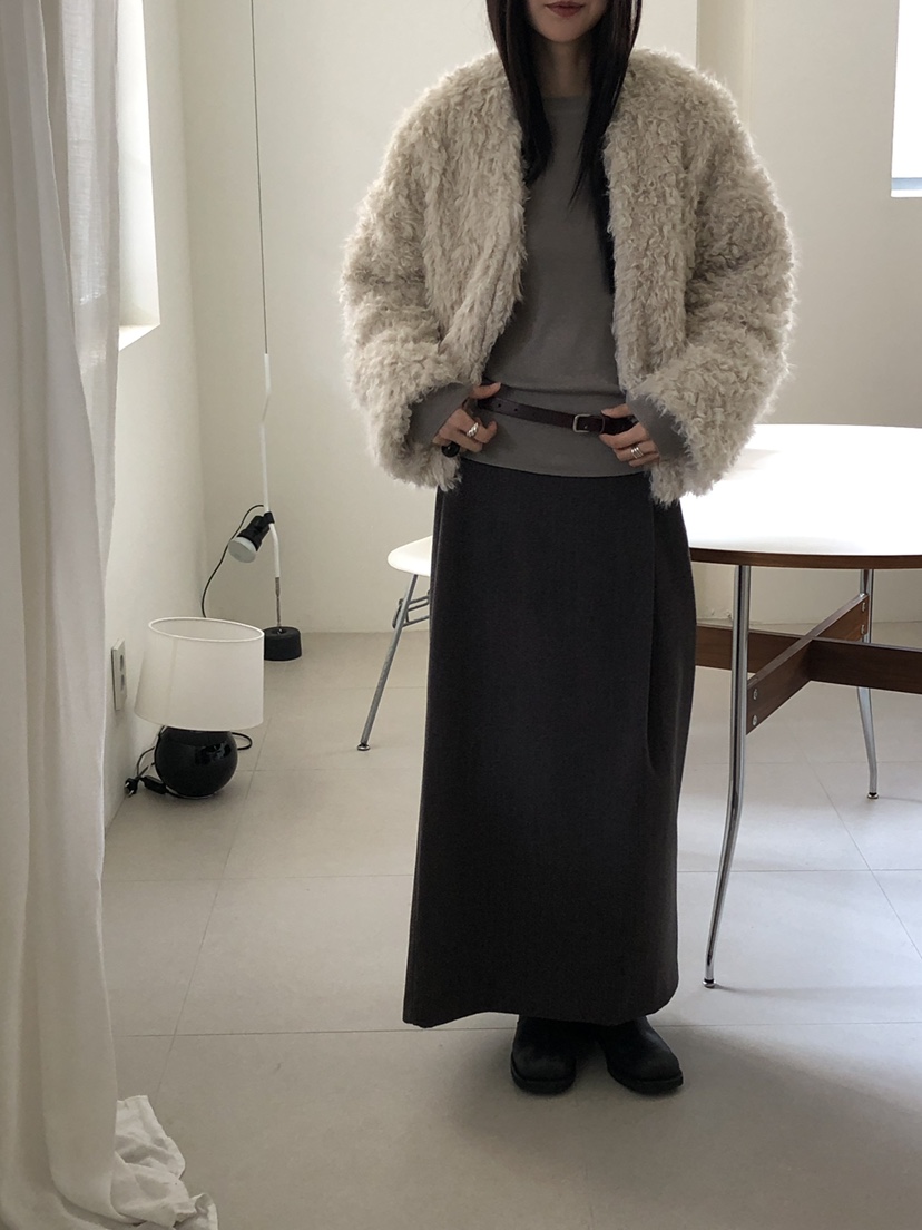 B_GARDER東大門㊣實拍女士新品人氣休閑25秋冬熱賣短款大衣B.GARDER短款大衣