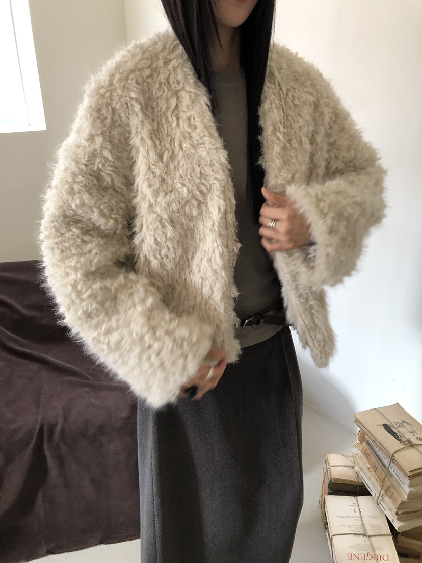 B_GARDER東大門㊣實拍女士新品人氣休閑25秋冬熱賣短款大衣B.GARDER短款大衣