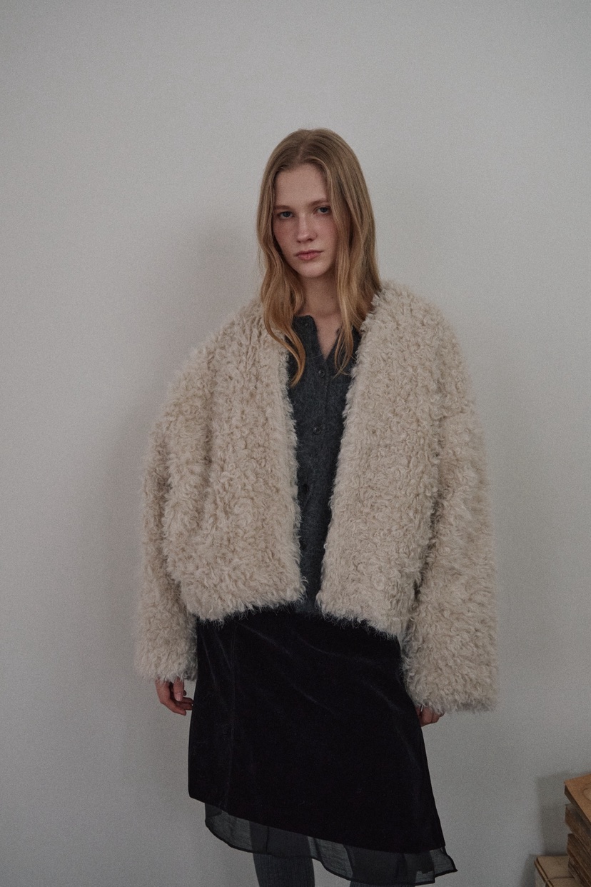 B_GARDER東大門㊣實拍女士新品人氣休閑25秋冬熱賣短款大衣B.GARDER短款大衣