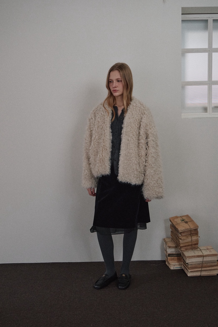 B_GARDER東大門㊣實拍女士新品人氣休閑25秋冬熱賣短款大衣B.GARDER短款大衣