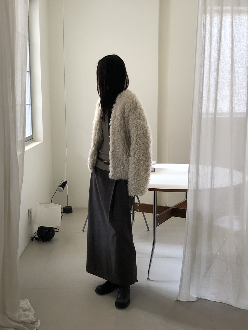 B_GARDER東大門㊣實拍女士新品人氣休閑25秋冬熱賣短款大衣B.GARDER短款大衣