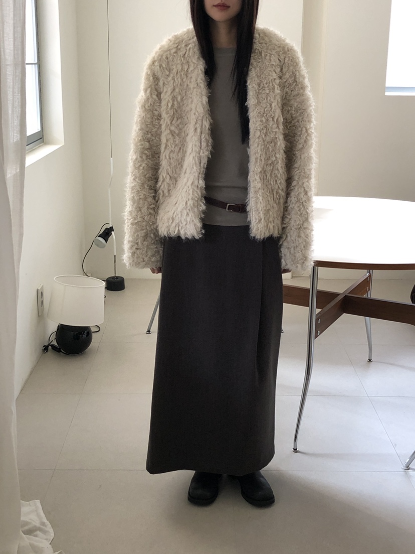 B_GARDER東大門㊣實拍女士新品人氣休閑25秋冬熱賣短款大衣B.GARDER短款大衣