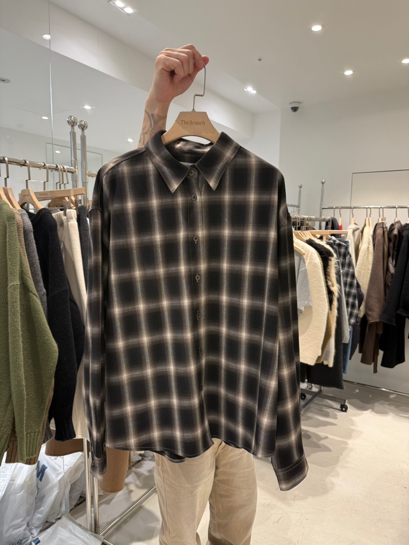 THE BRUNCH東大門㊣直郵女士新款時尚25秋冬職業襯衫蕾絲衫THE BRUNCH襯衫/蕾絲衫圖色2