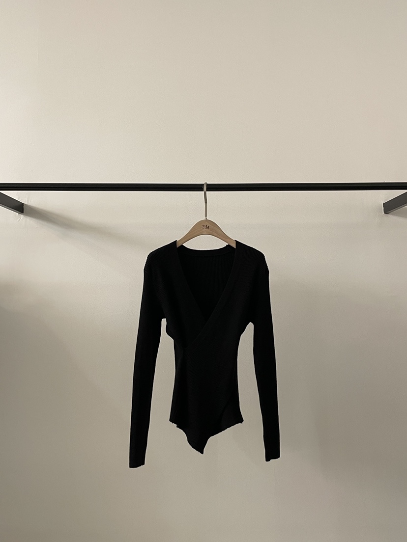 2DA/DARIMI-P韓國代購㊣女士新品人氣25秋冬職業熱賣針織衫2DA/DARIMI-P針織衫圖色4黑色