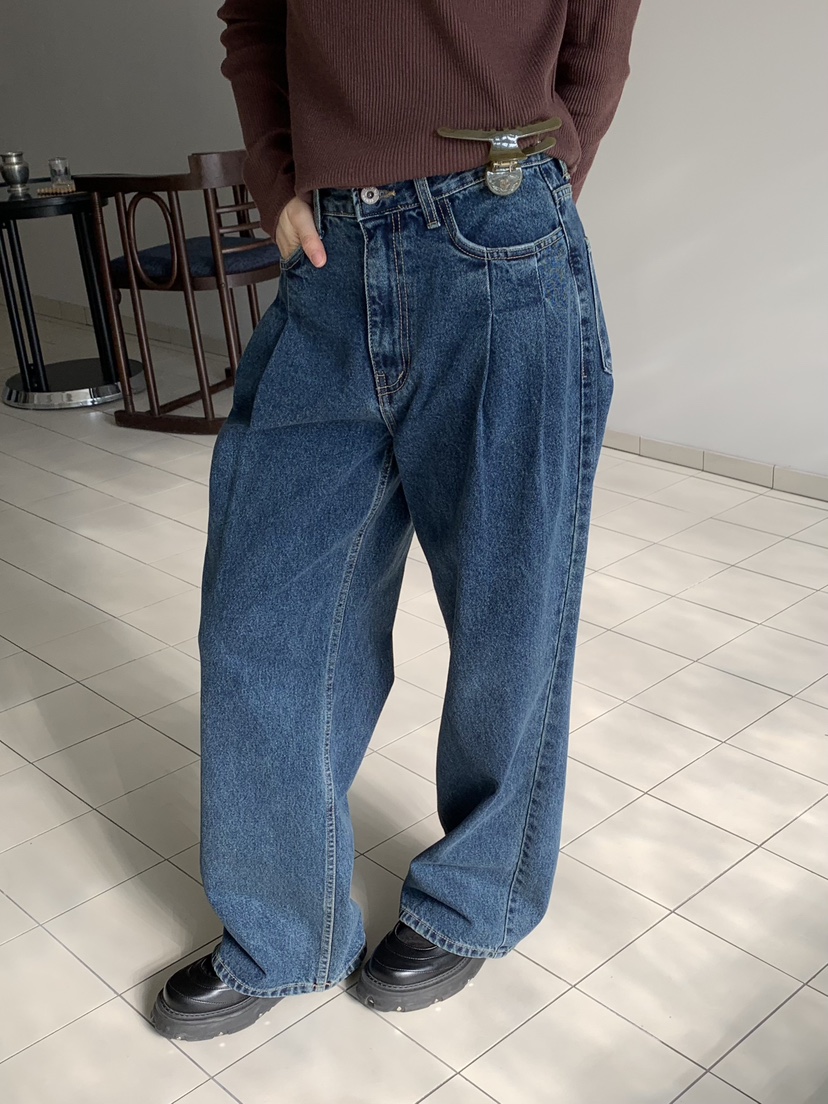 LOVE MY SANTA韓國代購㊣女裝新款休閑推薦25秋冬熱賣牛仔褲Santa/LOVE MY SANTA牛仔褲