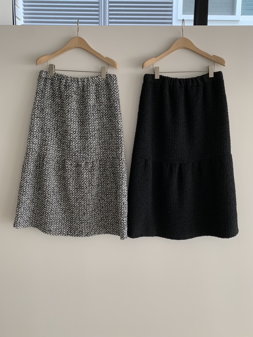 LOVE MY SANTA韓國直郵㊣女裝新品25秋冬休閑長裙粗花呢羊毛Santa/LOVE MY SANTA長裙