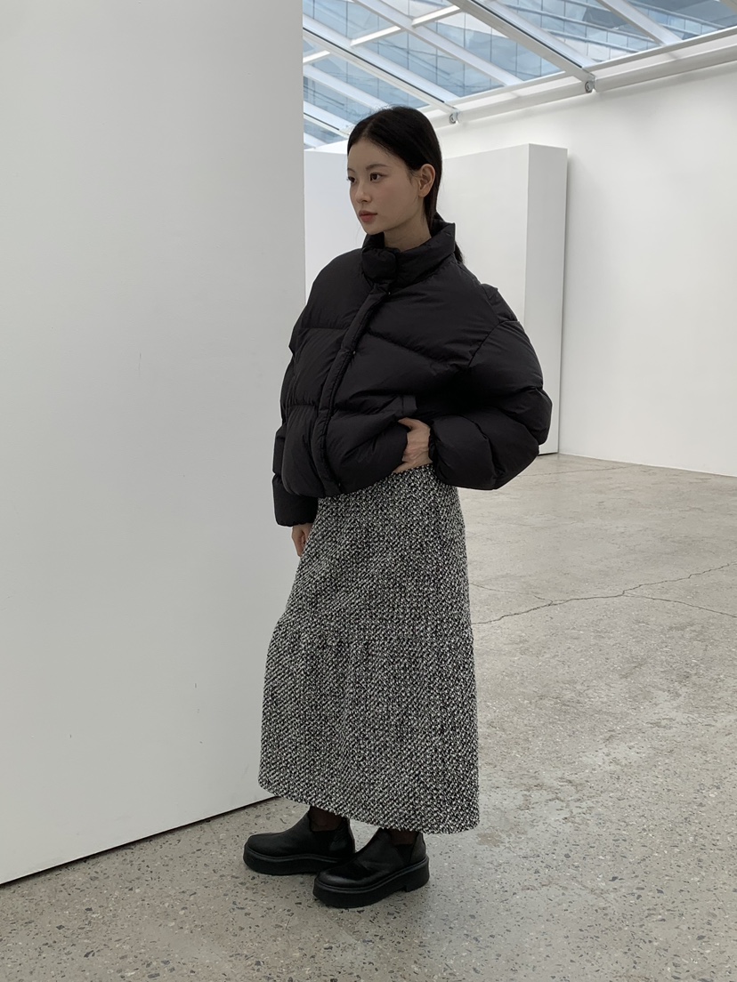 LOVE MY SANTA韓國直郵㊣女裝新品25秋冬休閑長裙粗花呢羊毛Santa/LOVE MY SANTA長裙