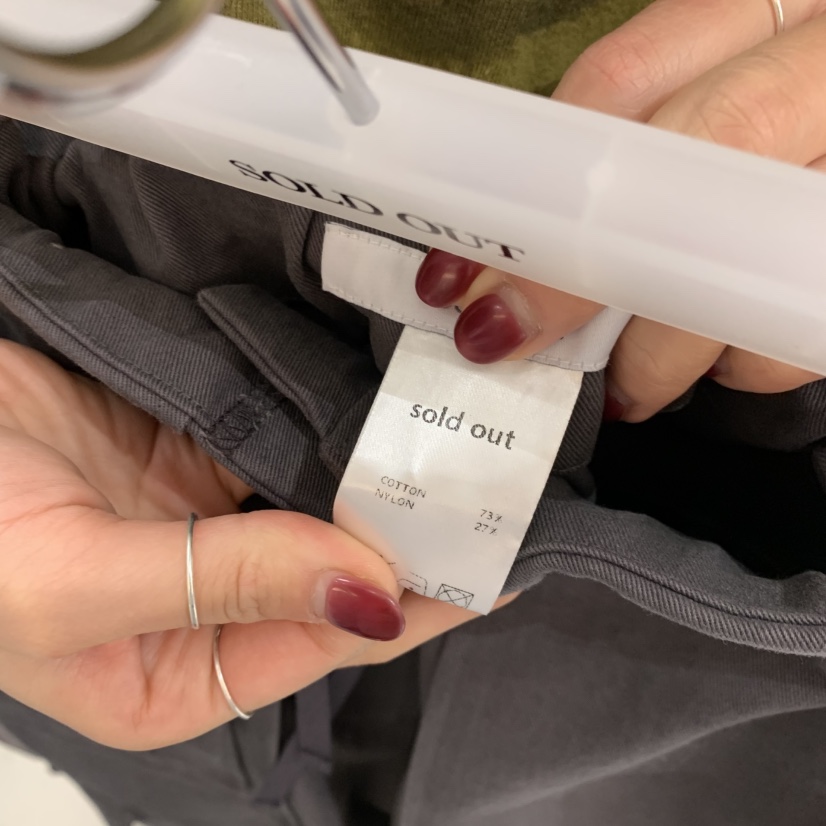 SOLD OUT東大門㊣代購女士新款職業真品休閑休閑褲工裝褲棉質SOLD OUT休閑褲