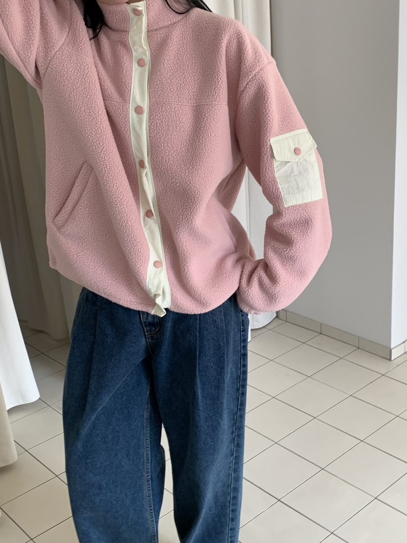 LOVE MY SANTA東大門㊣直郵女士新款休閑真品25秋冬夾克抓絨Santa/LOVE MY SANTA夾克