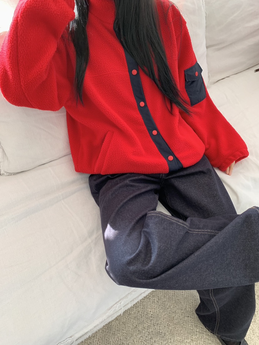 LOVE MY SANTA東大門㊣直郵女士新款休閑真品25秋冬夾克抓絨Santa/LOVE MY SANTA夾克圖色2